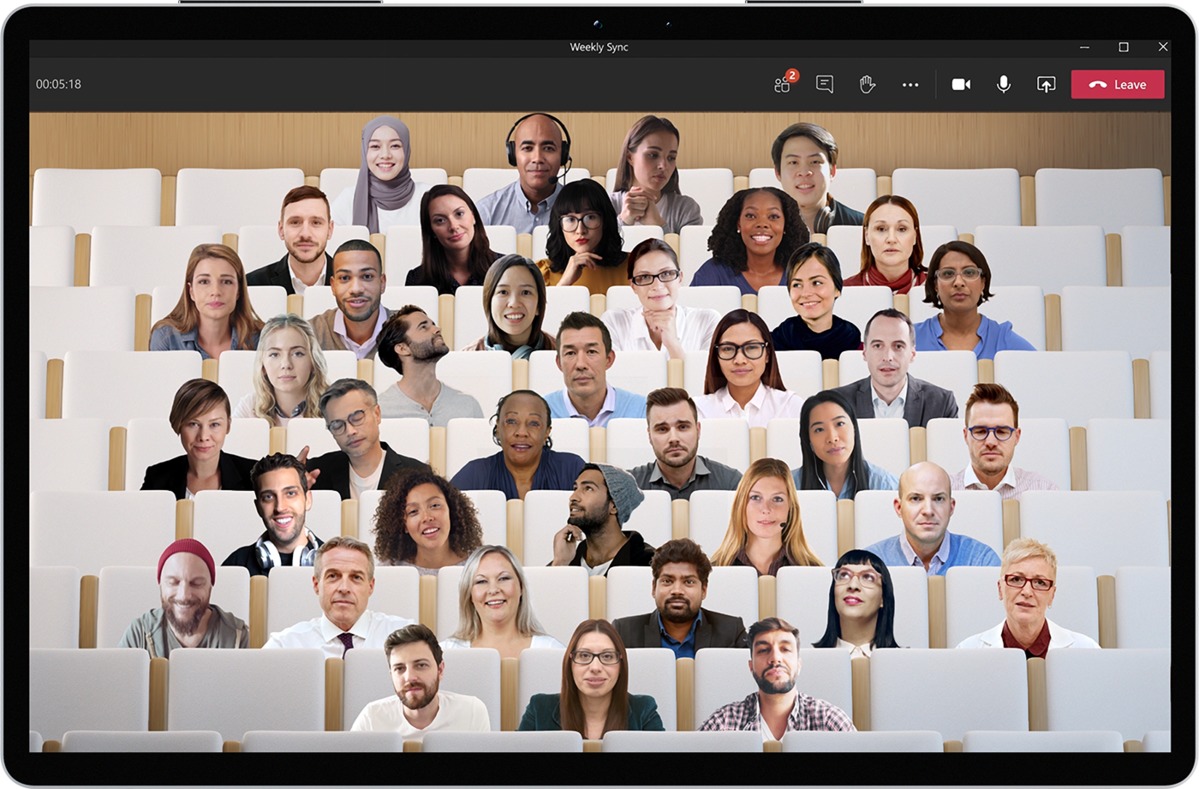 Microsoft Teams’ new ‘Together mode’ aims to make video calls more engaging